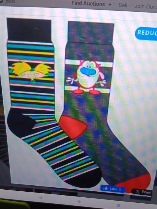 Nickelodeon Other - New Nickelondeon Crew Socks, 2 Pair, Hey Arnold